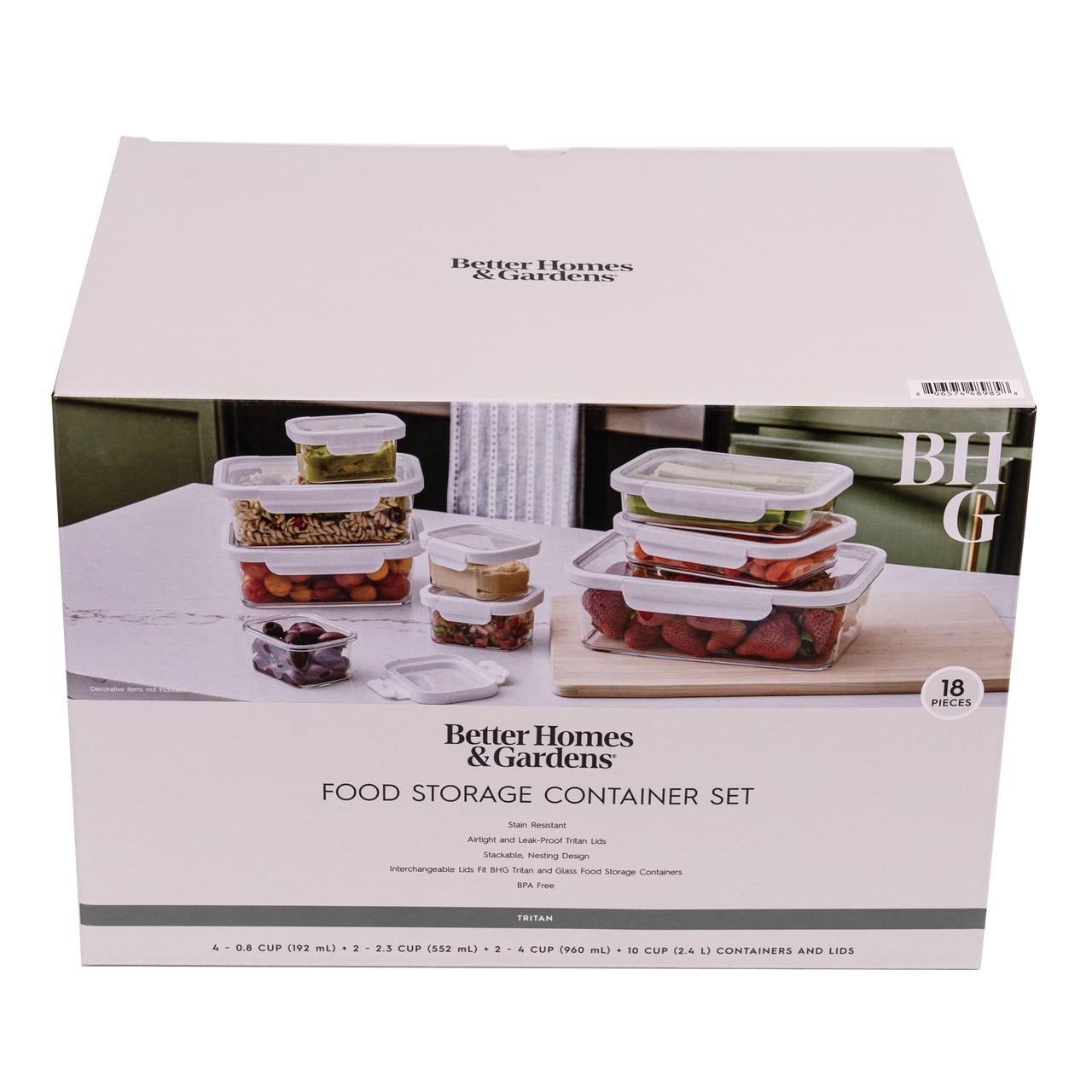 Better Homes & Gardens Rectangle Tritan Containers, Set of 9, 18 Pieces photo 8