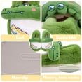 thumbnail image 5 of Women Cute Funny Crocodile Indoor Memory Sponge Home Slippers, Non-slip Waterproof Soles Fun Easter Mother's Day Gift（Size：9-10）, 5 of 6