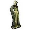 thumbnail image 3 of Sinastar Robe Médiévale pour Femmes Costume à Capuche Lacé Velours Renaissance (100% Polyester) Manches Trompette Robe Gothique Verte, 3 of 4