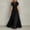 Black, variant on Blmnix Ladies Dresses Prom Dress Tent Lace Dress Plus Size Dresses for Curvy Under Dresses Mock Neck Maxi Short Sleeve Black Women's Summer Dresses XXXXXL