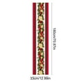 thumbnail image 3 of FastXmas Christmas Table Runner Decoration,11.8 x 70 Inch Christmas Red Snowflake,Santa Table Runner Ornaments,Linen Like Table Runner Decor for Indoor Outdoor Home Party Table Decor Christmas Party, 3 of 6