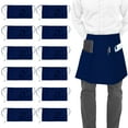 thumbnail image 2 of Utopia Wear Delantal De Cintura Con 3 Bolsillos [Paquete De 12] Delantal Corto De Camarera Para Mujeres, Hombres, Cocina, Restaurante Y Manualidades (Azul), 2 of 5