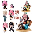 thumbnail image 2 of Figura de Anime de la familia SPY versión Q 6 piezas, Loid, Forger, Anya, Yor, juguetes de modelos coleccionables, regalo para niños, 10cm Gong Bohan LED, 2 of 2