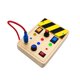 thumbnail image 2 of Juguete Montessori Interruptor de luz Juguetes Tablero sensorial Juego de cognición educativa Juguetes sensoriales Tablero ocupado de madera para, 2 of 8