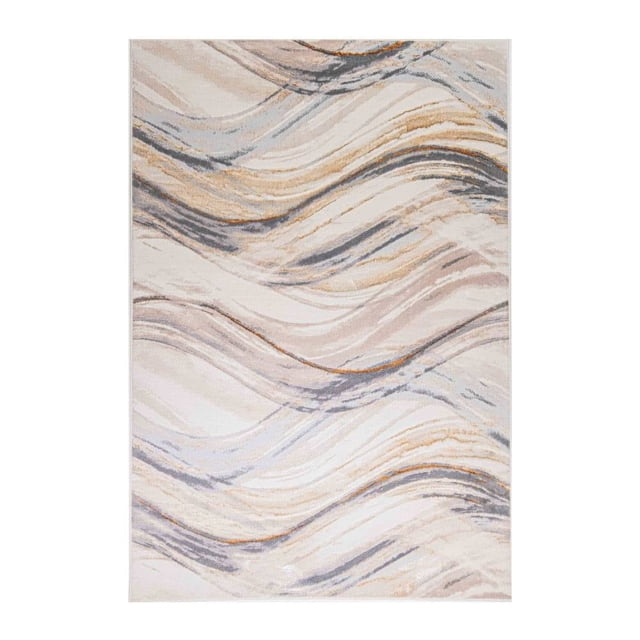 Tapete Decorativo de área Lavin Amaral A1220 Color Beige 120x170 cm