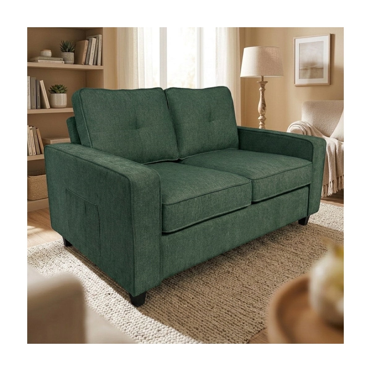 US Pride Chenille upholstery 54.3 inch wide loveseat