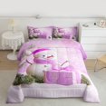 thumbnail image 2 of Manfei Winter Cute Snowman Bedding Comforter Set, Merry Christmas Twin Comforter Sets, Teens Boys Girls Kids Reversible Bedding Set, Ultra Soft Home Decor, 2pcs, 2 of 8