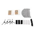 thumbnail image 2 of Ensemble d'Accessoires pour Balayeuse de Plancher, Fibre ABS Silicone Installation Simple Accessoires de Balayeuse Souples pour la Maison, 2 of 7