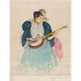 thumbnail image 2 of Mary Cassatt 12x14 Gold Ornate Wood Frame and Double Matted Museum Art Print Titled - The Banjo Lesson (circa 1893), 2 of 4