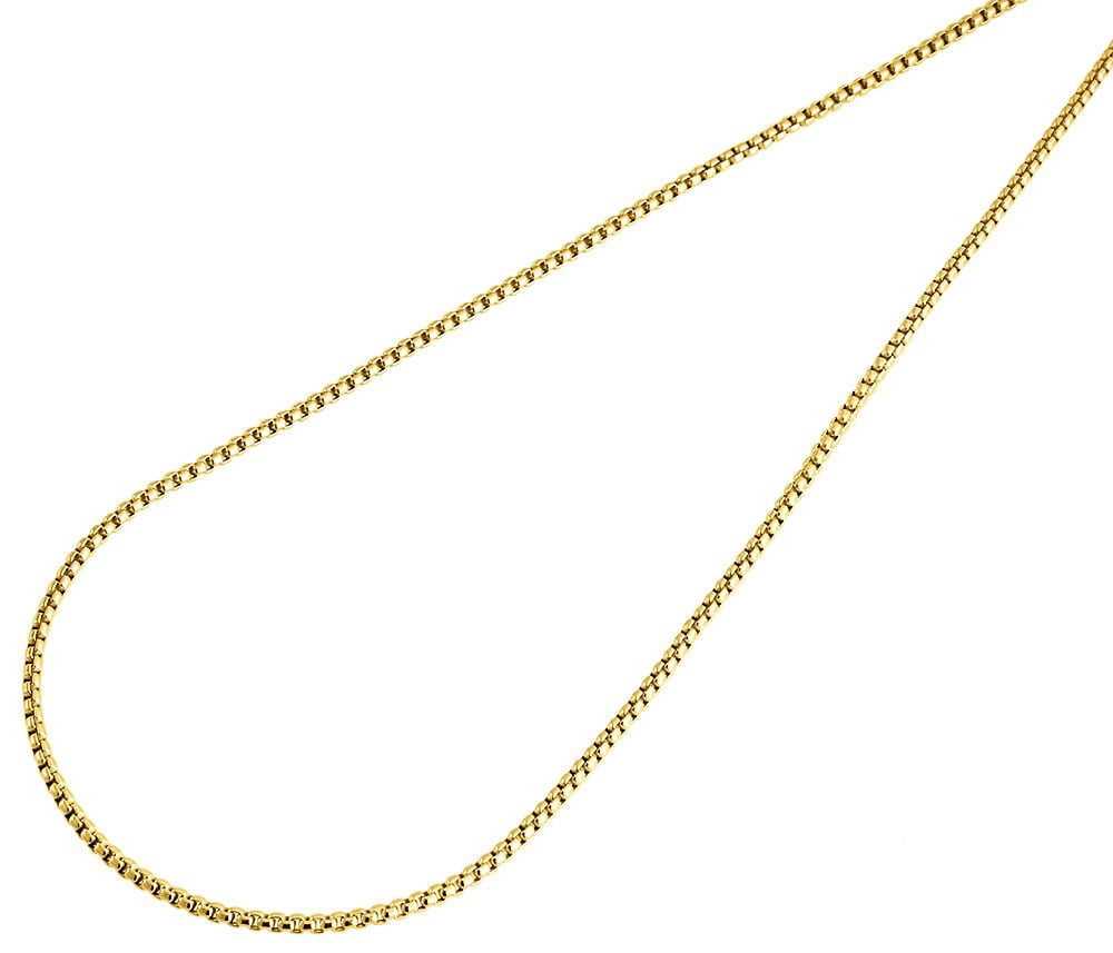 10k Yellow Gold Box Chain (18-inch 