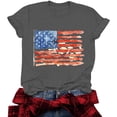 thumbnail image 6 of Mifsaly Patriotic Shirts for Women Crewneck Short Sleeve Tops Summer Casual Cotton American Flag Graphic T Shirts 2026 XXL, 6 of 6
