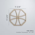 thumbnail image 3 of Ekena Millwork 11 3/8"W x 11 3/8"H x 1/4"T Small Haswell Decorative Fretwork Wood Wall Panels, Birch, 3 of 18
