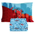 thumbnail image 1 of Juego de sábanas Sunny Side Up Spiderman 100% microfibra azul, 1 of 6