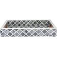thumbnail image 4 of Handicrafts Home Moorish Moroccan Pattern Inspired Trays Multipurpose Bone Inlay Serving Tray or Simply Use as a Decorative Trays 12x8 inches, Grey, 4 of 5