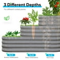 thumbnail image 5 of Huisuilinss 3 Tiered Raised Garden Bed Kit,Galvanized Raised Garden Bed Kit,Oval Planting Box,Galvanized Planter Garden Boxes Outdoor For Vegetable Flower Herbs,3-in-1 Assembly Modular, 5 of 7