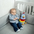 thumbnail image 4 of Aros Apilables de Peluche y Sonaja 2 en 1 Didacti Juegos Gallina Pintadita, 4 of 5