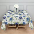thumbnail image 3 of Pioneer Flower Floral Print Pattern Square Tablecloth, Waterproof Wipeable Spillproof Washable Table Cover for Home Kitchen Party Decor, 52"x52", 3 of 6