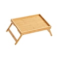 thumbnail image 4 of Bandeja de mesa plegable Bandeja Bambú Mini Mini Ligero Portable Servicio Bandeja de la cama Descripción del portátil para el espacio de trabajo Hotel, 4 of 9