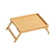 thumbnail image 4 of Bandeja de mesa plegable Bandeja Bambú Mini Mini Ligero Portable Servicio Bandeja de la cama Descripción del portátil para el espacio de trabajo Hotel, 4 of 9
