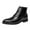 Black, variant on XIMIN Men's Leather Brogue Wingtips Lace-Up Dress Oxford Boots Comfortable Non-Slip Pointed Toe High-Top Retro Formal Chelsea Boots Ankle Boots