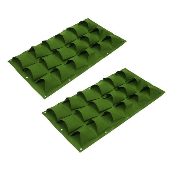 Vertical Planting Bags Duo in Stylish Design Ideal for Herb and Flower Growth