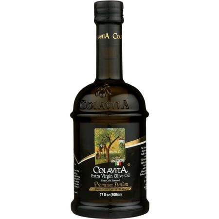 Colavita Premium Italian Extra Virgin Olive Oil, 17 Fl Oz, Glass (Best Olive Oil Brand For Baby Skin)