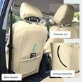 thumbnail image 4 of For Subaru Forester 2019-2024 FH Group Custom Fit Car Seat Covers for Truck Van SUV Sedan - Faux Leather Solid Beige Front Seats, 4 of 5