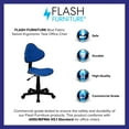 thumbnail image 4 of Flash Furniture Whitney Blue Fabric Swivel Ergonomic Task Office Chair, 4 of 12