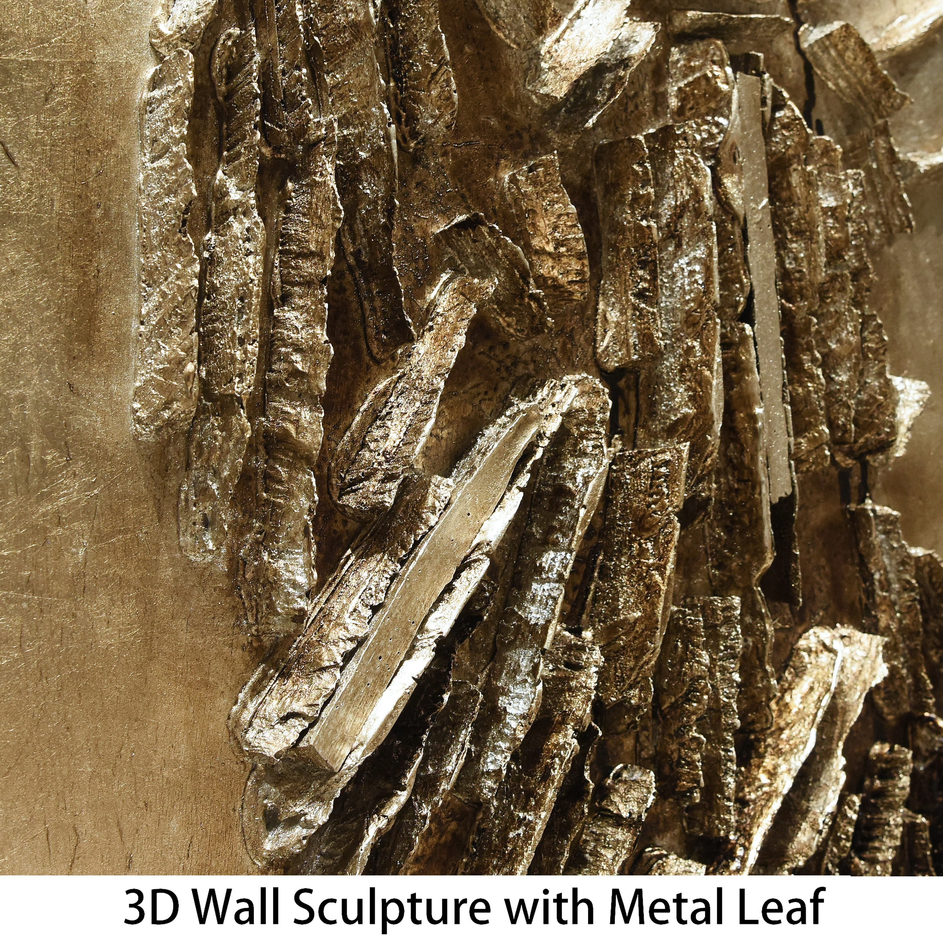 Empire Art Direct PMO-130318-7222 Handed Painted Rugged Wooden Wall Sculpture  with Gold Leaf - Liberty