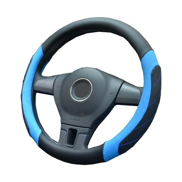 Car Steering Wheel Cover Soft Leather Grip Steering Wheel Non-Slip Cover Universal Fit For Truck,