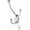 Brushed Satin Nickel, variant on khtumeware 5 Pack Adare Double Prong Decorative Modern Wall Hook | Brushed Satin Nickel Hook for Coats, Hats, Backpacks, Bags | Hooks for Bathroom, Bedroom, Closet, Entryway, Laundry Room, Office