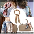 thumbnail image 5 of Unique Bargains 1 Pc Scarf Headband Argyle Neck Scarf for Women Coffee Color Blue, 5 of 5