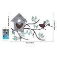 thumbnail image 2 of Metal Bird Wall Art Decor Metal Tree Leaves Wall Decor Tree Leaf, 2 of 5