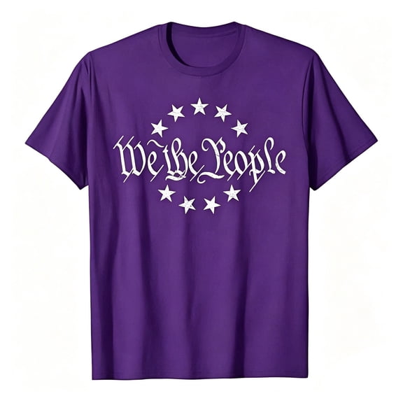 Men’s We the People 13 Star Patriotic T-Shirt, Vintage American Flag Inspired Graphic Tee
