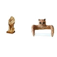 thumbnail image 1 of Figura de león, estatua de león, portarrollos de papel higiénico, escultura de pared de búho, material de resina, adorno creativo de animal, ideal par, 1 of 8
