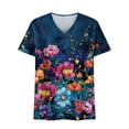 thumbnail image 6 of Blczomt Trendy Womens Shirts Casual Lightweight Shirts Cute Short Sleeve Summer Shirts for Women,XXL, 6 of 6