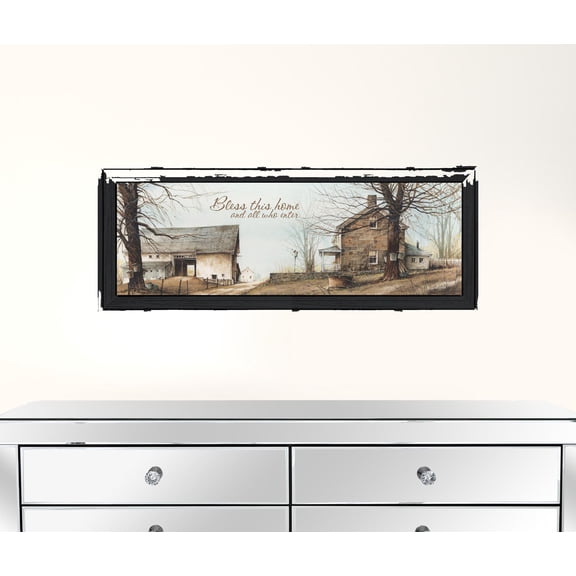 Bless This Home 1 Black Framed Print Wall Art