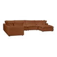 thumbnail image 5 of TOV Furniture Cali Rust Performance Fabric Modular Large Chaise Sectional, 5 of 6