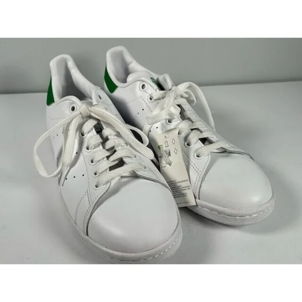 Ad-id-as Mens Stan Smith Shoes Sneakers Lace Up Low Top White Green Size 9.5 NEW