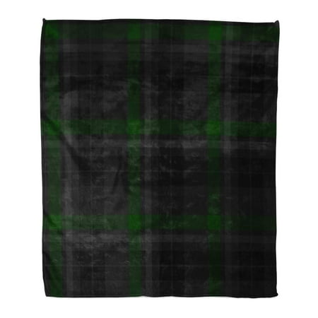 Classic Slipcovers Pillow - KDAGR Throw Blanket 58x80 Inches Abstract Plaid Tartan Repeatable Dark Green Alice Buffalo Check Checkered Classic Warm Flannel Soft Blanket for Couch Sofa Bed
