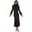 Black, variant on Spring Sale 2024!Hontri Spring Dresses for Women 2024 Women's Mock Neck Satin Dress Elegant Long Sleeve Elastic High Waist Formal Wedding Cocktail Party Maxi Dresses Womens Dresses Black,S