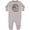 AC-Heather Grey, variant on Inktastic Summer Vacation Mode Anna Maria Island Florida Baby Fleece Romper