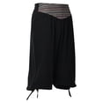 thumbnail image 4 of Tbopshirt Pants for Men,Men's Fashion Middle Ages Drawstring Casual Patchwork Bloomers Lace Shorts Sweatpants for Men, 4 of 4