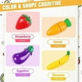 thumbnail image 4 of Cutting Play Food Set For Kids Kitchen Toys, Food Cutting Toys, Fruits And Vegetables With Storage Basket Fake Food Pretend Play Kitchen Accessories Toys, For Toddlers Boys Girls Xmas Gifts, 4 of 4