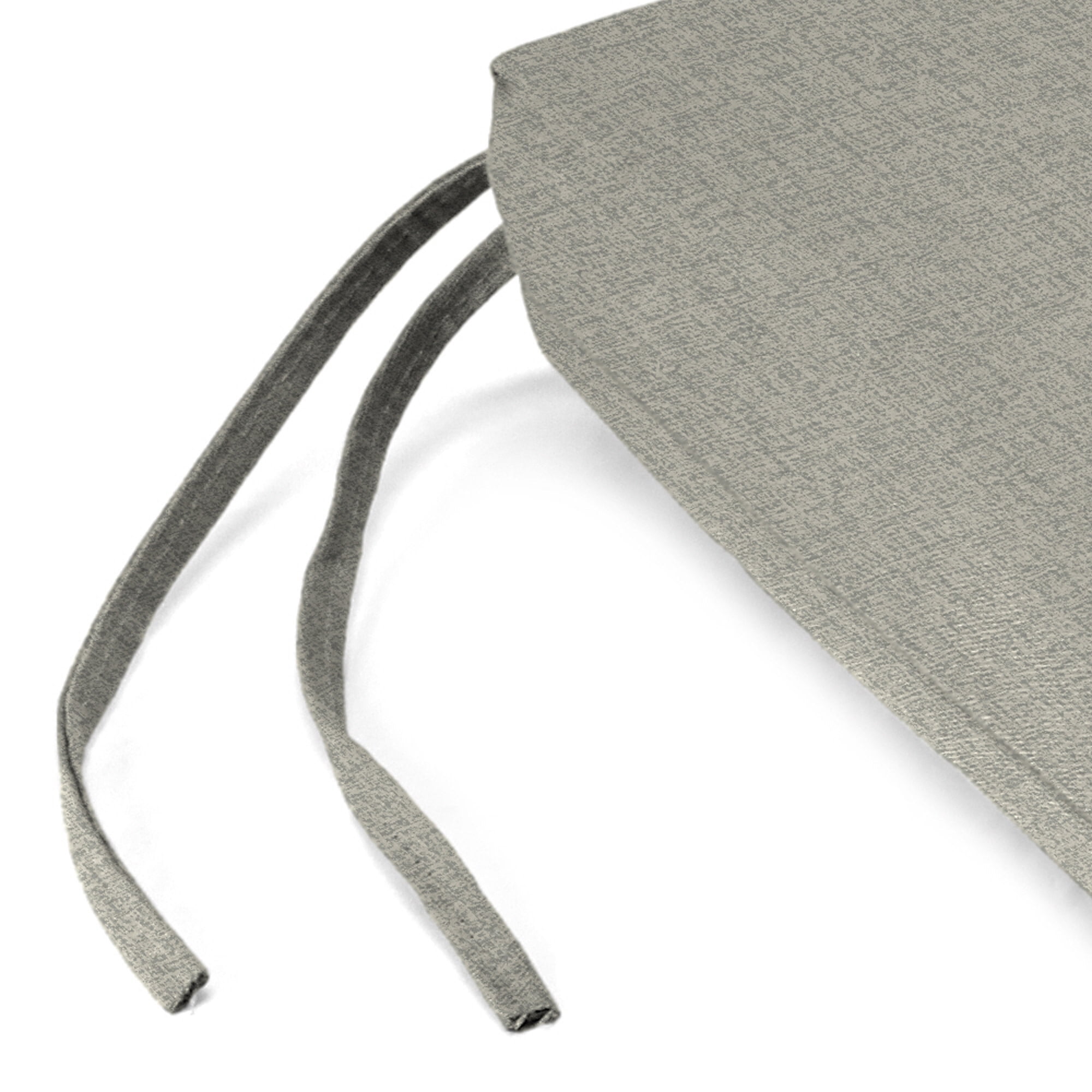 Jordan Manufacturing Sunbrella 48" x 18" Canvas Beige Crosshatch Rectangular Outdoor Settee Swing Bench Cushion with Ties