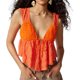 thumbnail image 1 of Chaleco Mujeres Casual Ruffle Tank Top Lace Up V Neck Patchwork Slim Chaleco Tops (Naranja M) Ygjytge Naranja T M para Mujer, 1 of 6