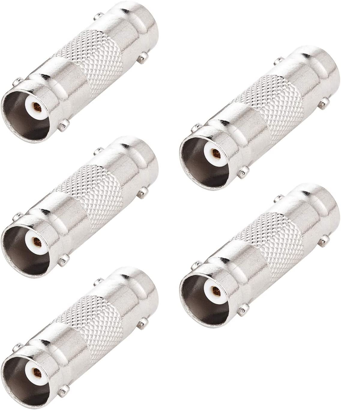 CJPGeek BNC Female to Female, 5Pack BNC Barrel Connector Coupler