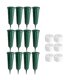 thumbnail image 1 of 12 Pcs Cemetery Vases with Spikes Memorial Floral Vases Grave Flower Holder Cone in Ground Vases with Stakes Green, 1 of 5