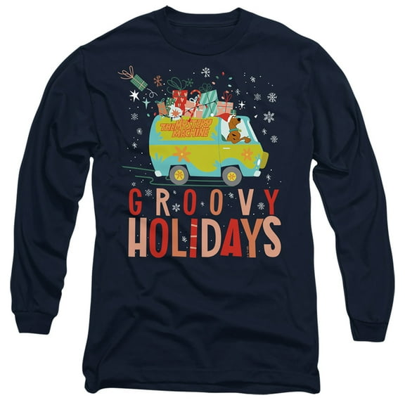 Scooby Doo! Goovy Holidays Christmas Unisex Adult Long-Sleeve T Shirt