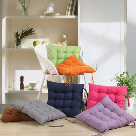 Made To Order Patio Cushions 15''x15'' Soft Square Chair Seat Pad Filled Ties Handmade Cushion Decorseat for Kitchen Chairs ()